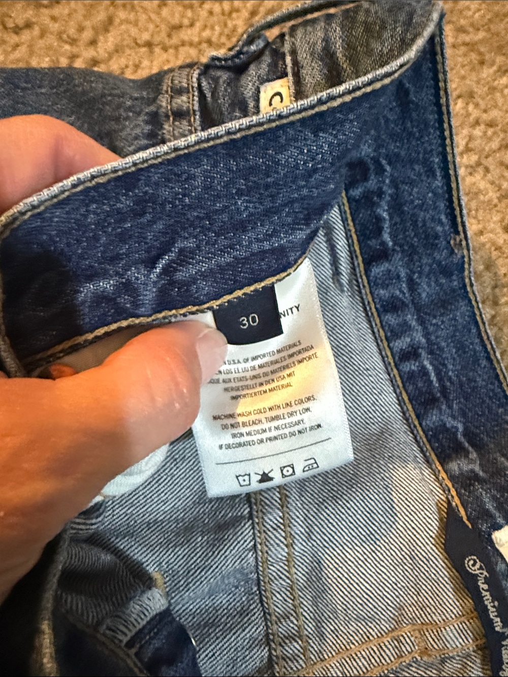 Citizens of Humanity Premium Vintage ANNiNA Dark Blue Button-Fly Jeans - Picture 11 of 13